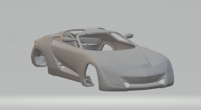 BERTONE MANTIDE 3D Принт Модель .c4d .max .obj .3ds .fbx .stl .blend 