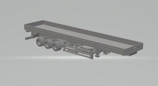 TRAILER BRAZILIAN LS FLATBED 3D Print Model .c4d .max .obj .3ds .fbx .stl .blend 