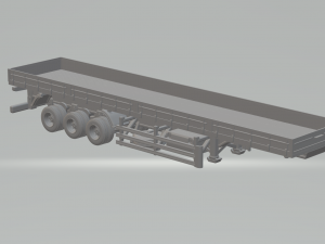 TRAILER BRAZILIAN LS FLATBED 3D 프린트 모델