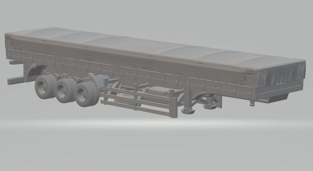 TRAILER BRAZILIAN LS closed 3D 프린트 모델 .c4d .max .obj .3ds .fbx .stl .blend 