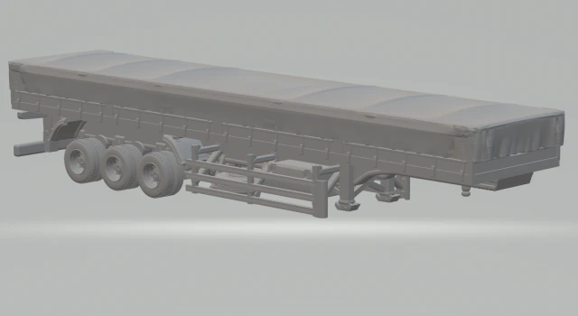 TRAILER BRAZILIAN LS closed 3D Print Model .c4d .max .obj .3ds .fbx .stl .blend 
