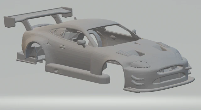JAGUAR GT3 3D Print Model .c4d .max .obj .3ds .fbx .stl .blend 