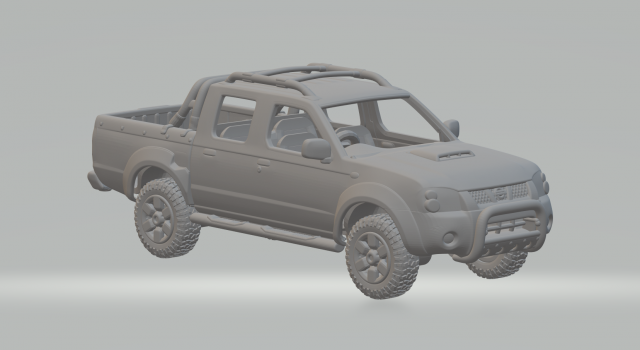 Nissan frontier Modello di stampa 3D .c4d .max .obj .3ds .fbx .stl .blend