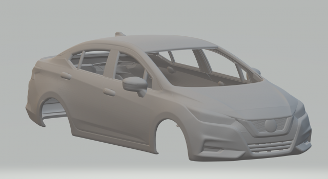 Nissan versa 3D Print Model .c4d .max .obj .3ds .fbx .stl .blend 