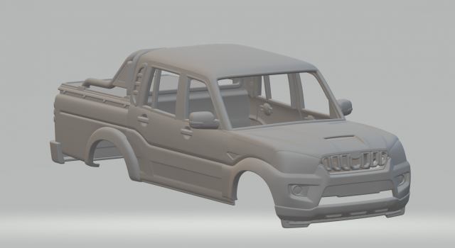 Mahindra Pik-up Modelo de Impressão 3D .c4d .max .obj .3ds .fbx .stl .blend 