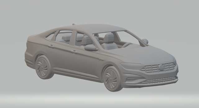 Volkswagen jetta 3D Принт Модель .c4d .max .obj .3ds .fbx .stl .blend