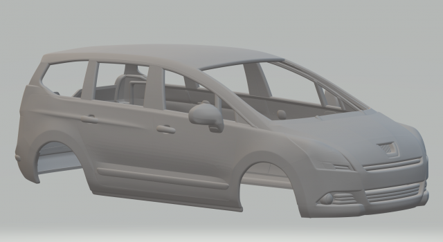 Peugeot 5008 3D Принт Модель .c4d .max .obj .3ds .fbx .stl .blend