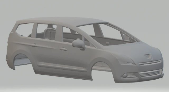 Peugeot 5008 3D Print Model .c4d .max .obj .3ds .fbx .stl .blend 
