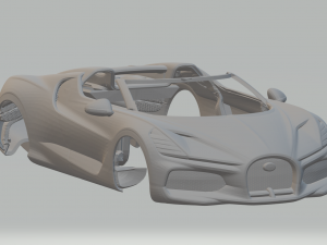 Bugatti MISTRAL 3D Print Model