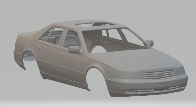 Cadillac STS 3D Принт Модель .c4d .max .obj .3ds .fbx .stl .blend 