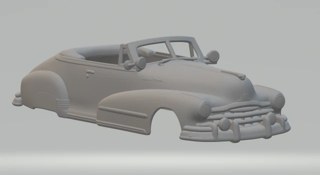 Pontiac torpedo 3D Print Model .c4d .max .obj .3ds .fbx .stl .blend 