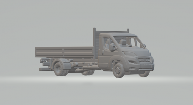 Fiat ducato truck 3D Принт Модель .c4d .max .obj .3ds .fbx .stl .blend