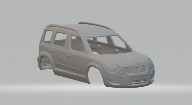 SKoda Yeti Modelo de impresión 3D .c4d .max .obj .3ds .fbx .stl .blend 