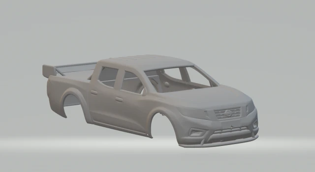 Nissan frontier race car 3D Print Model .c4d .max .obj .3ds .fbx .stl .blend 