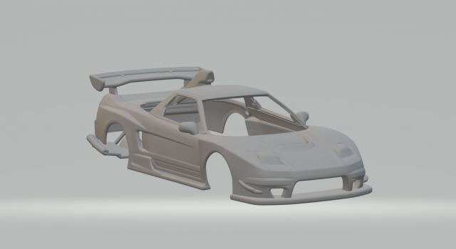 Honda nsx gt 3D Print Model .c4d .max .obj .3ds .fbx .stl .blend 