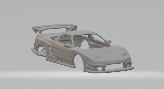 Honda nsx gt 3D Print Model .c4d .max .obj .3ds .fbx .stl .blend 