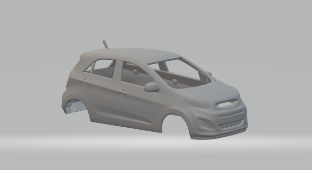 Kia picanto 3D प्रिंट मॉडल .c4d .max .obj .3ds .fbx .stl .blend