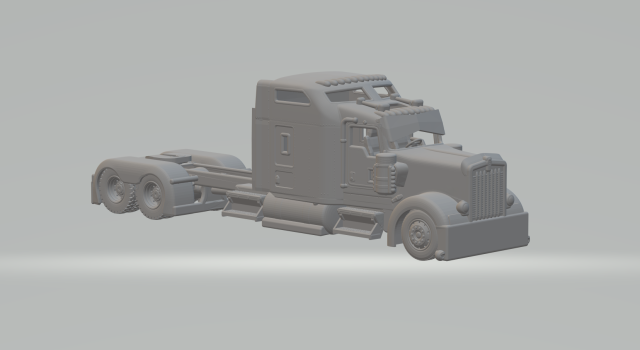 Kenworth w900l custom Modèles 3D en vedette .c4d .max .obj .3ds .fbx .stl .blend 
