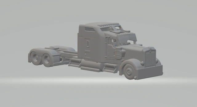 Kenworth w900l custom 3D Print Model .c4d .max .obj .3ds .fbx .stl .blend