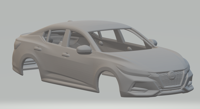 Nissan sentra Modèles 3D en vedette .c4d .max .obj .3ds .fbx .stl .blend 