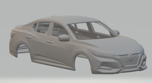 Nissan sentra 3D Print Model .c4d .max .obj .3ds .fbx .stl .blend