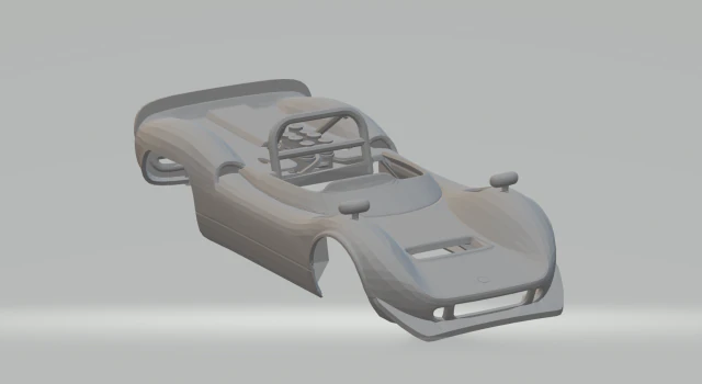 Mclaren mb1 3D Print Model .c4d .max .obj .3ds .fbx .stl .blend 