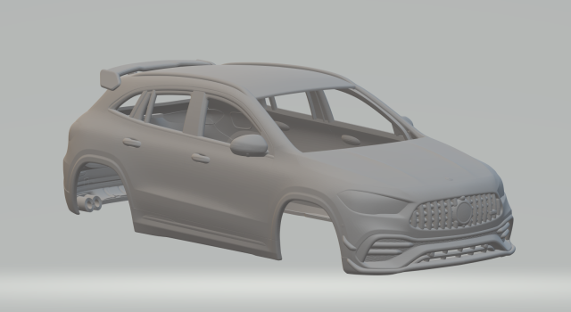 MERCEDES BENZ GLA AMG 3D Baskı Modeli .c4d .max .obj .3ds .fbx .stl .blend 
