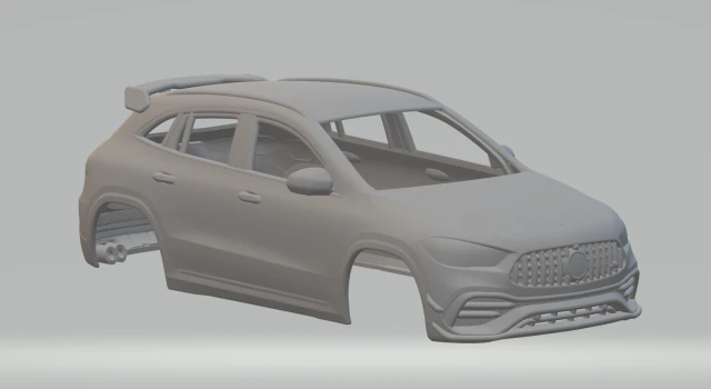 MERCEDES BENZ GLA AMG 3D Print Model .c4d .max .obj .3ds .fbx .stl .blend 