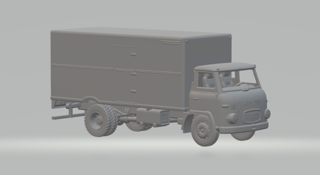 Scania box 3Dプリントモデル .c4d .max .obj .3ds .fbx .stl .blend 