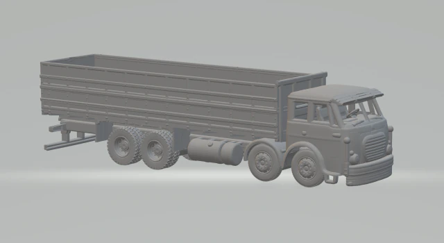 Fiat 180 8x4 3D Print Model .c4d .max .obj .3ds .fbx .stl .blend