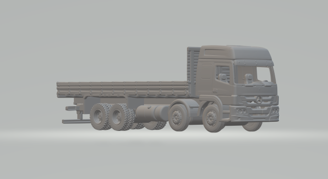 ATEGO 8X4 FLATBED Modèles 3D en vedette .c4d .max .obj .3ds .fbx .stl .blend 