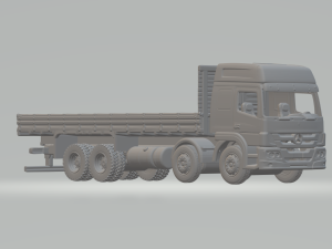 ATEGO 8X4 FLATBED Modello di stampa 3D