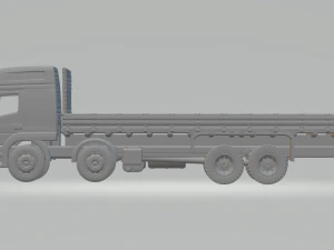 ATEGO 8X4 FLATBED 3D Print Model