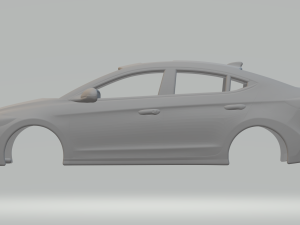 Hyundai elantra 3Dプリントモデル