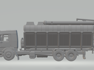 Cargo silo truck 3D Print Model
