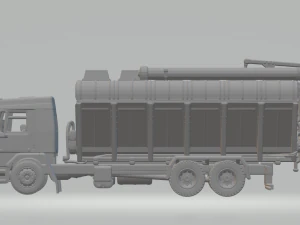 Cargo silo truck 3D Print Model