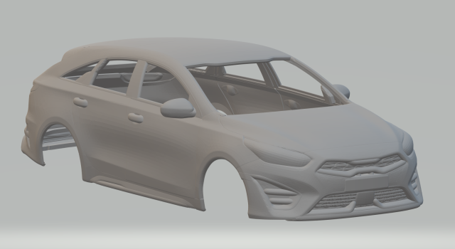 Kia ceed sportwagon 3D 프린트 모델 .c4d .max .obj .3ds .fbx .stl .blend