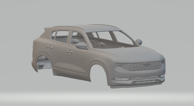Qoros 7 Model do druku 3D .c4d .max .obj .3ds .fbx .stl .blend 
