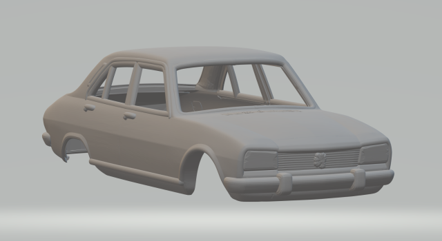 Peugeot 504 Modelo de Impressão 3D .c4d .max .obj .3ds .fbx .stl .blend 