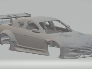 Fus&eacute;e Mazda RX 8 Modèles 3D en vedette