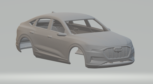 Audi e-tron sportback Model do druku 3D .c4d .max .obj .3ds .fbx .stl .blend 