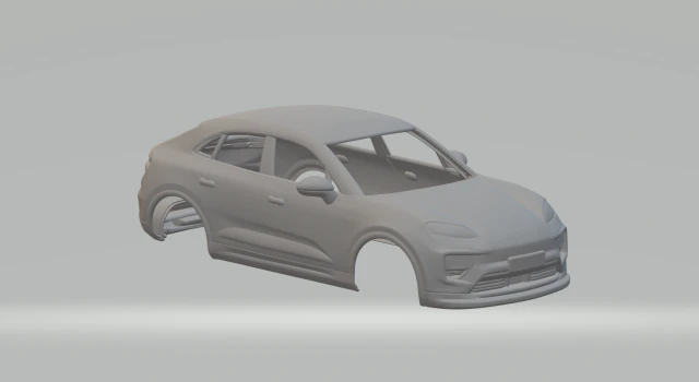 Porsche macan 3D Print Model .c4d .max .obj .3ds .fbx .stl .blend 