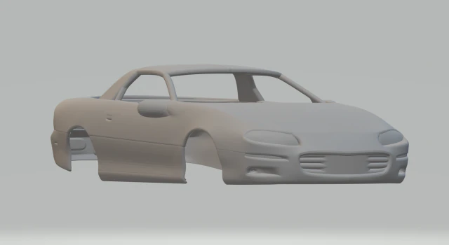 Camaro mk4 3D Print Model .c4d .max .obj .3ds .fbx .stl .blend 