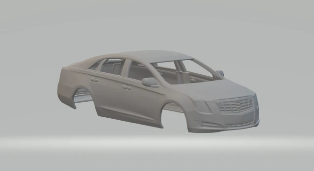 Cadillac xts 3D Print Model .c4d .max .obj .3ds .fbx .stl .blend 