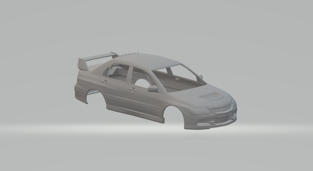 Lancer evo 3D Print Model .c4d .max .obj .3ds .fbx .stl .blend 