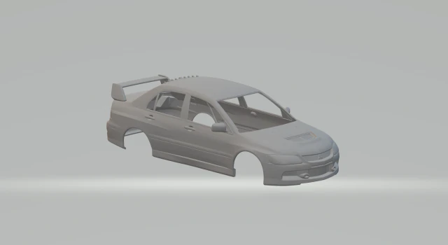 Lancer evo 3D Print Model .c4d .max .obj .3ds .fbx .stl .blend 