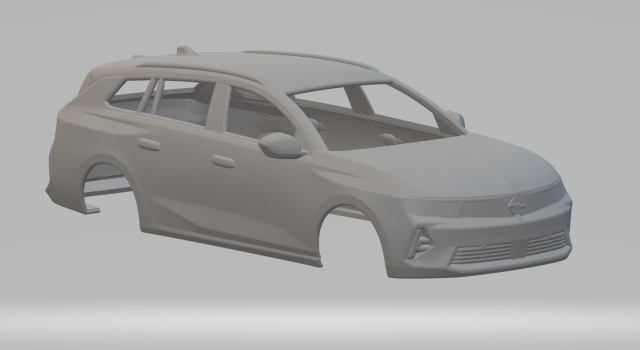 Opel astra wagon 3D 打印模型 .c4d .max .obj .3ds .fbx .stl .blend 