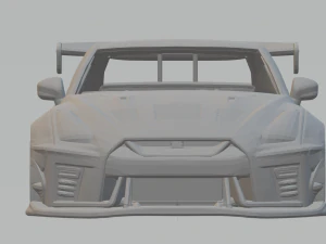 Nissan gtr custom 3D Print Model