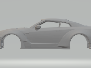 Nissan gtr custom 3D Print Model