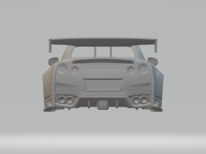 Nissan gtr custom 3D Print Model